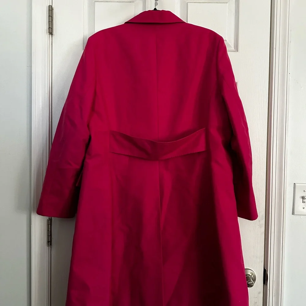 EUC Hot Pink Trench Coat - Picture 6 of 6